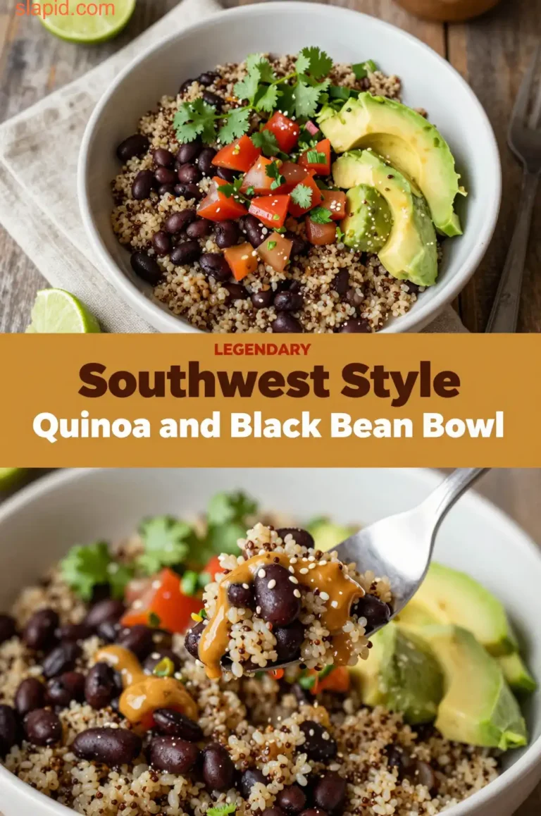 Quinoa and Black Bean Bowl - Healthy Eating - Slapid