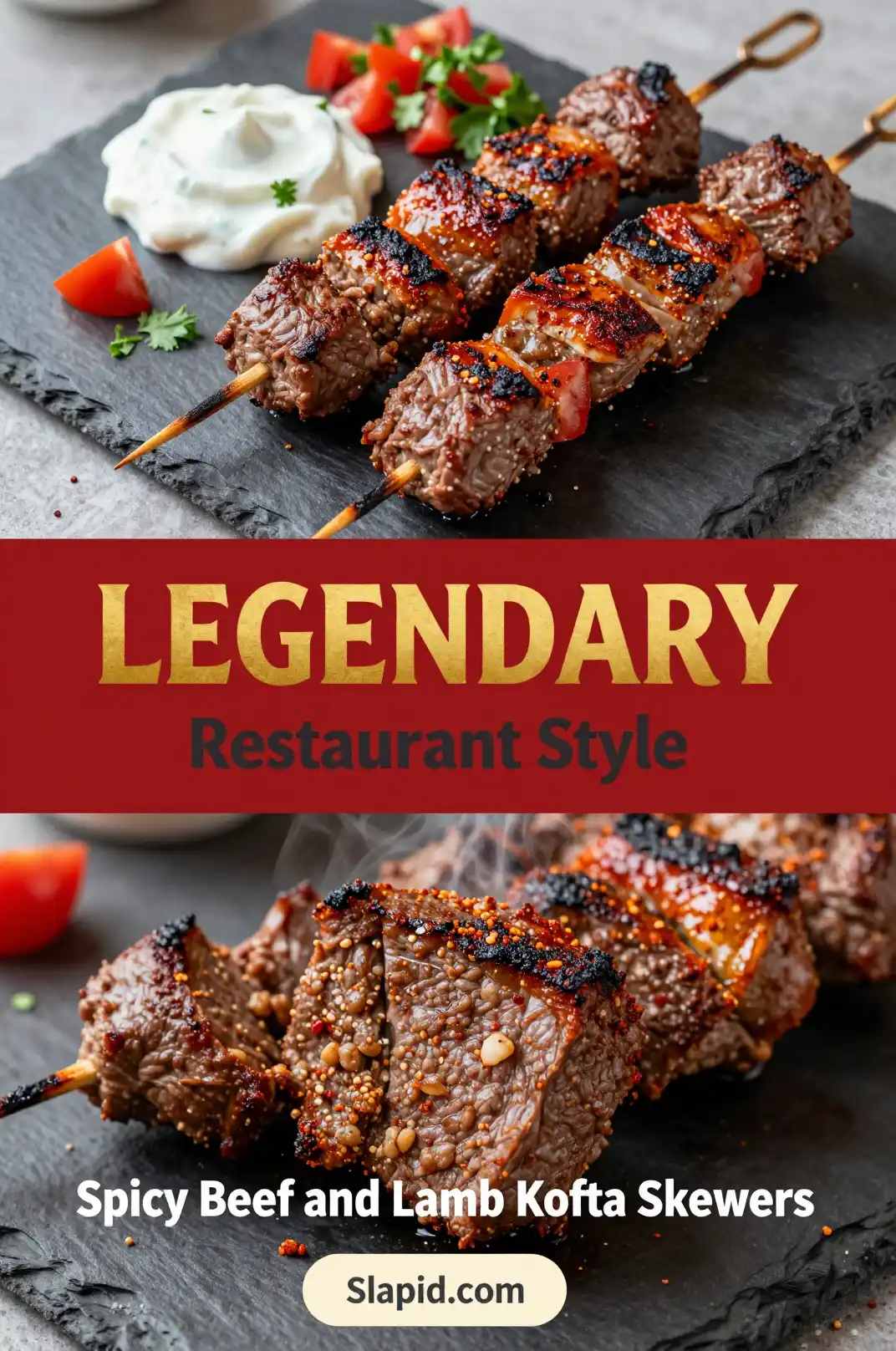 Spicy Beef and Lamb Kofta Skewers - Beef & Lamb Recipes - Slapid