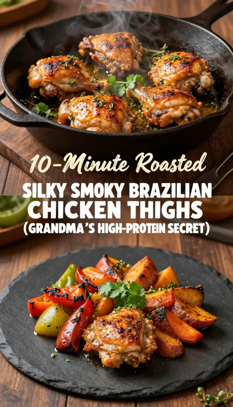 10-Minute Roasted Silky Smoky Brazilian Chicken Thighs (Grandma's High-Protein Secret)
