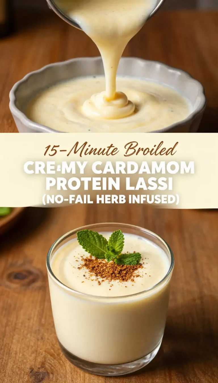 15-Minute Broiled Creamy Cardamom Protein Lassi (No-Fail Herb Infused)