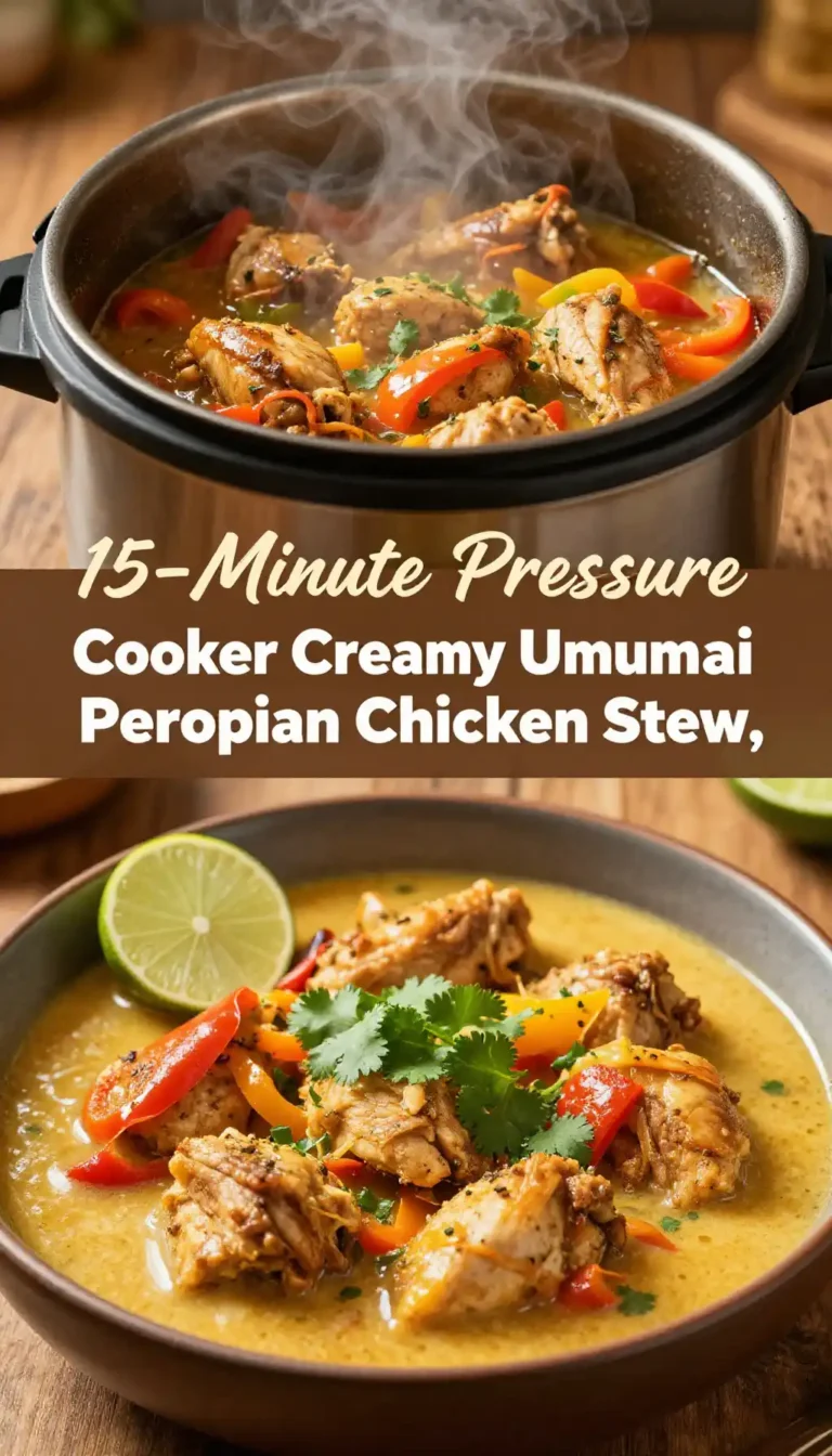 15-Minute Pressure Cooker Creamy Umami Peruvian Chicken Stew