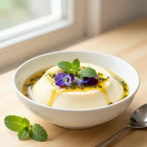 Step by step 15-Minute Roasted Silky Herbal Vietnamese Tofu Pudding (Vegan)