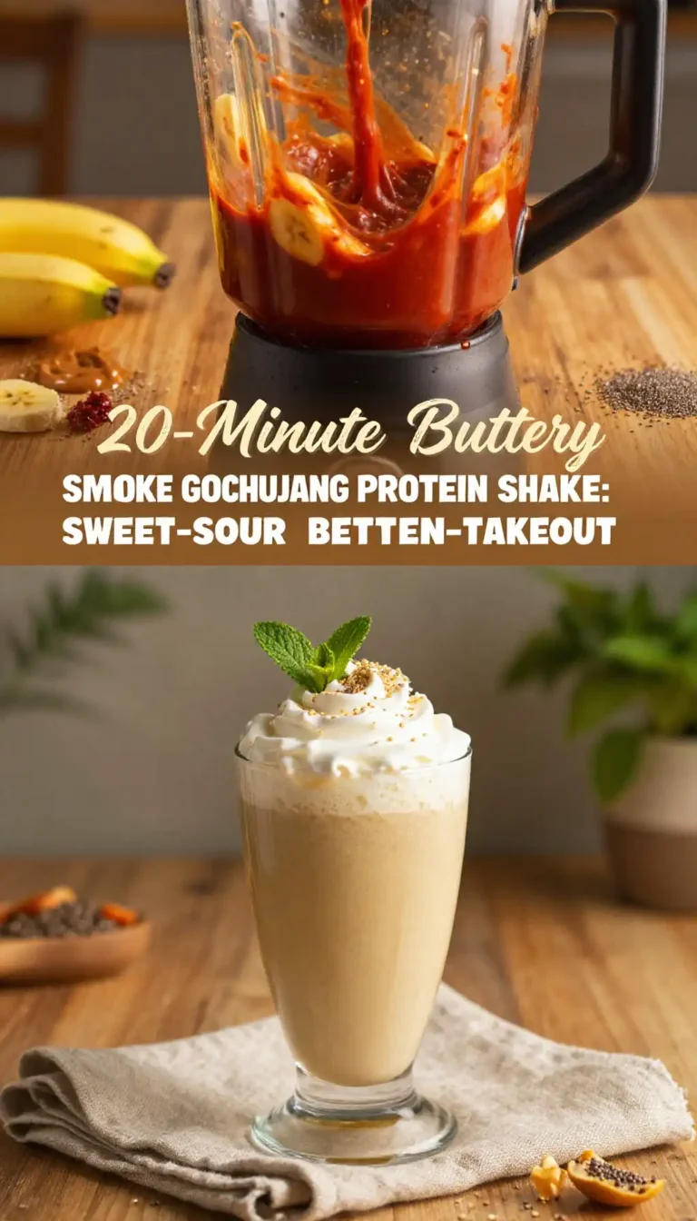 20-Minute Buttery Smoked Gochujang Protein Shake: Sweet-Sour Better-Than-Takeout