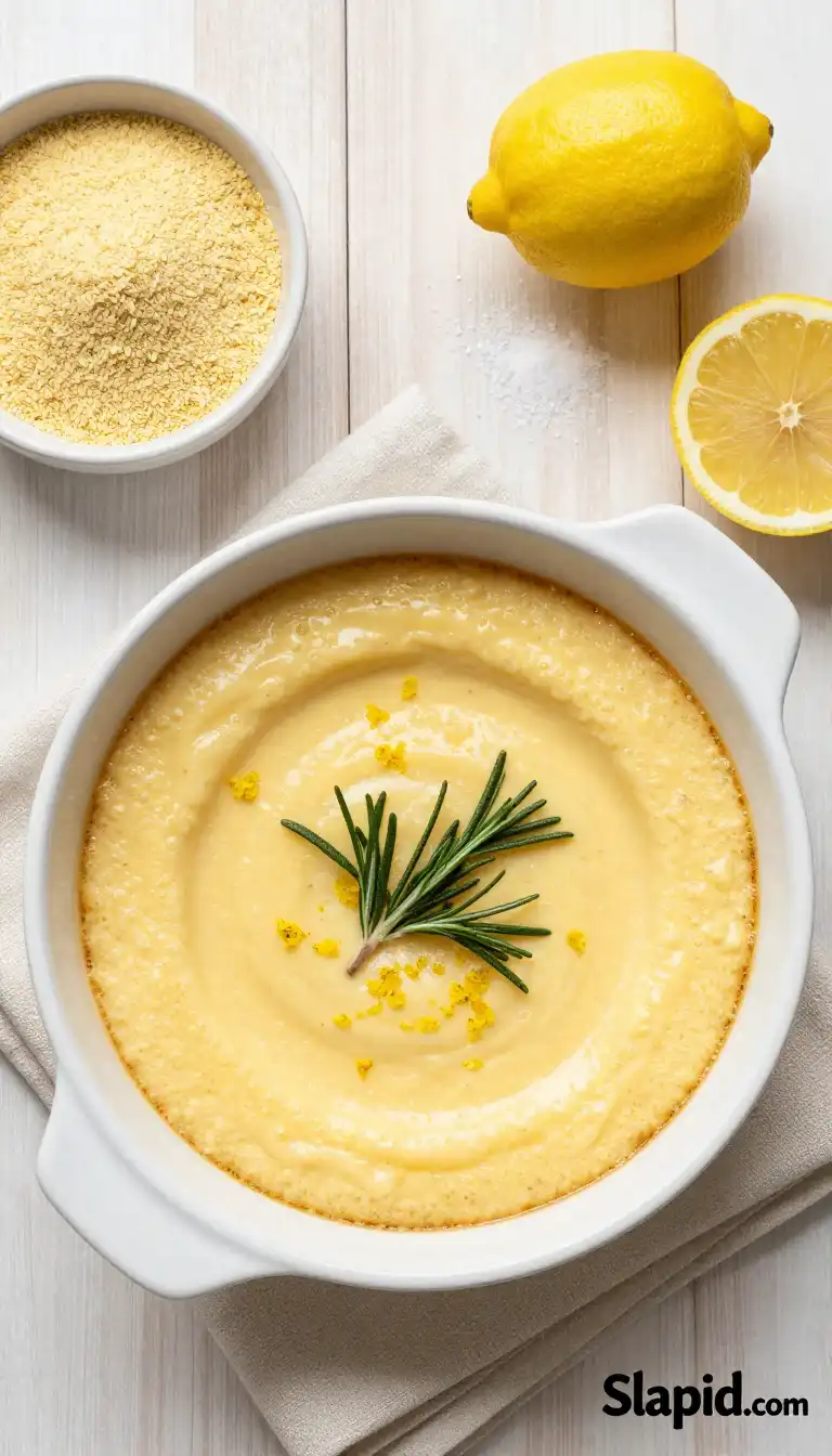 20-Minute Dutch Oven Melt-in-Mouth Rosemary-Lemon Vegan Semolina Pudding