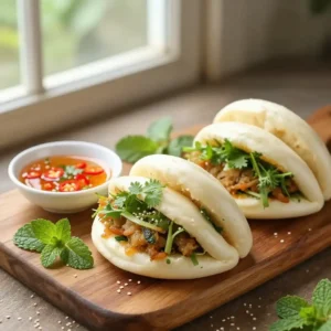 Step by step 20-Minute Instant Pot Chewy Herbaceous Vietnamese Banh Bao