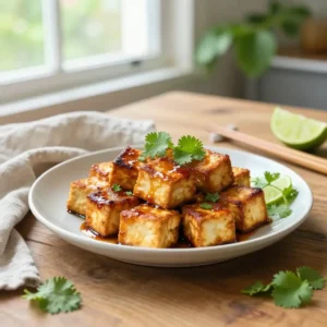 Step by step 30-Minute Dutch Oven Smoky Flaky Vietnamese Tofu with Lemongrass