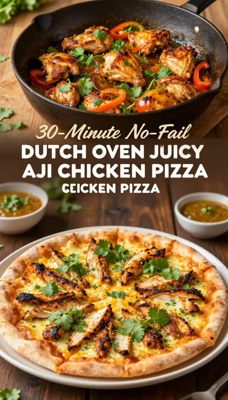30-Minute No-Fail Dutch Oven Juicy Peruvian Aji Chicken Pizza
