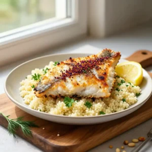 Step by step 45-Minute Broiled Flaky Peppery Lebanese Cod with Sumac Crust