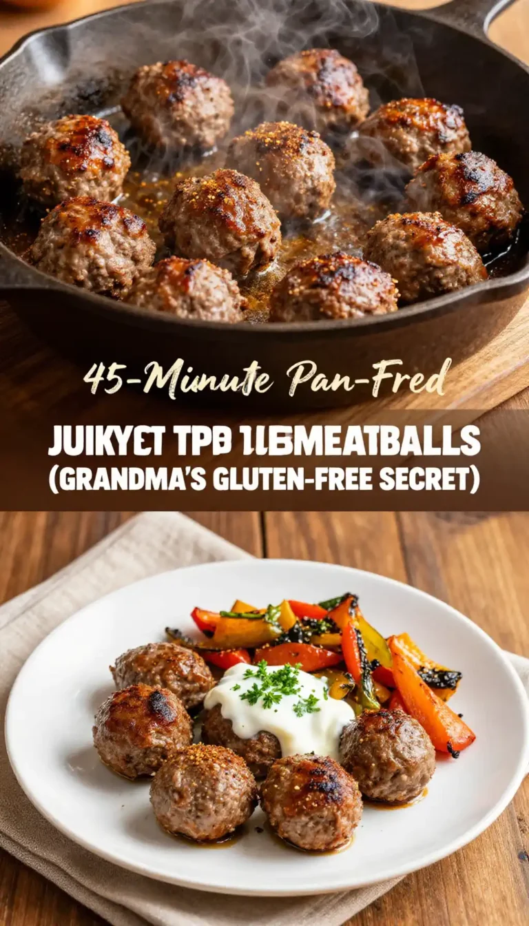 45-Minute Pan-Fried Juicy Turkish Spiced Meatballs (Grandma's Gluten-Free Secret)