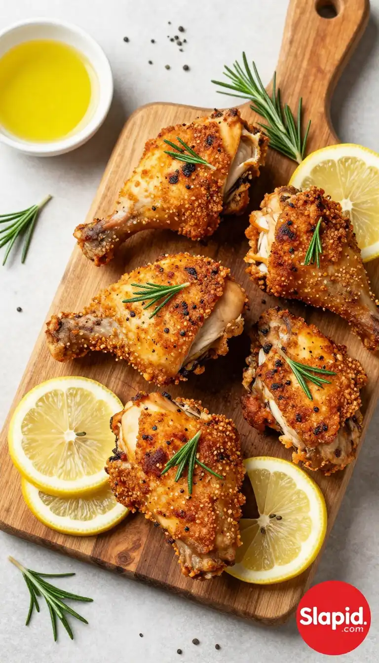 Air-Fried Juicy Tuscan Herb Chicken Thighs (Sugar-Free Meal Prep)