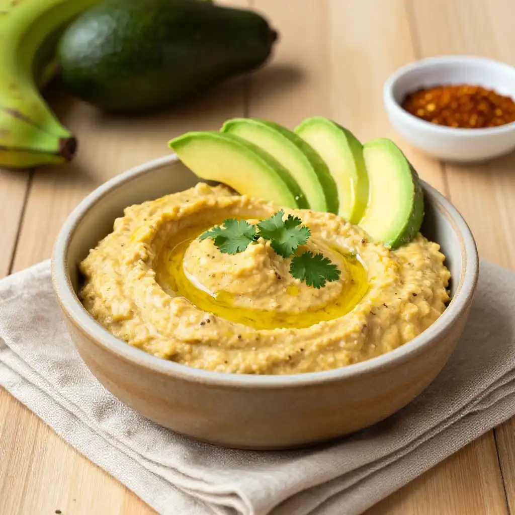 Baked Creamy Smoked Plantain Paleo Dip (5-Ingredient Viral) plated dish