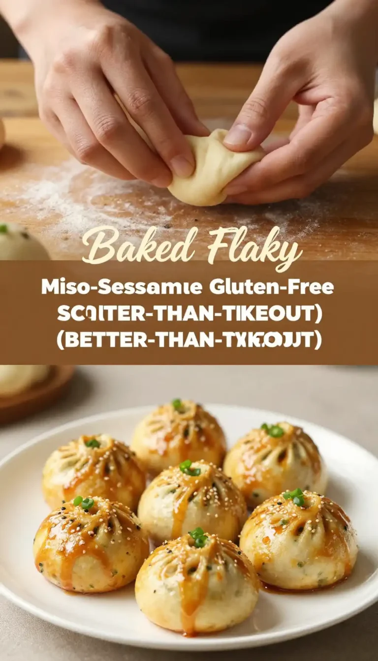 Baked Flaky Miso-Sesame Gluten-Free Scallion Buns (Better-Than-Takeout)