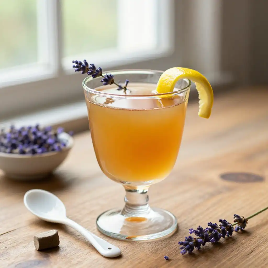 Braised Buttery Caramelized Lavender Earl Grey Low-Carb Elixir plated dish