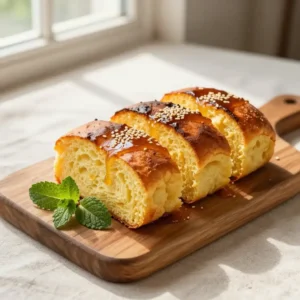 Step by step Broiled Golden Dairy-Free Korean Sweet Potato Bread (Grandma's Secret)