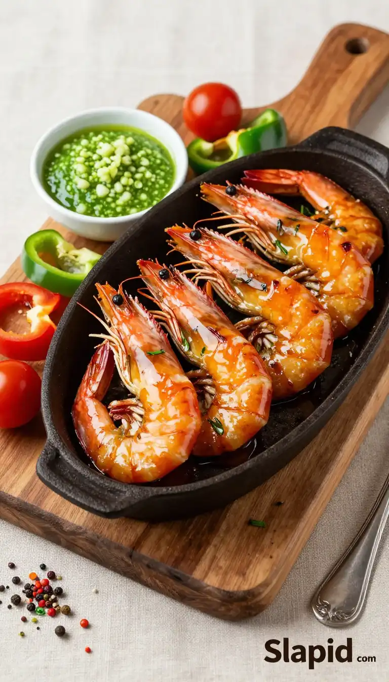 Caramelized Cast Iron Spiced Lebanese Shrimp: Grandma's Nut-Free Secret