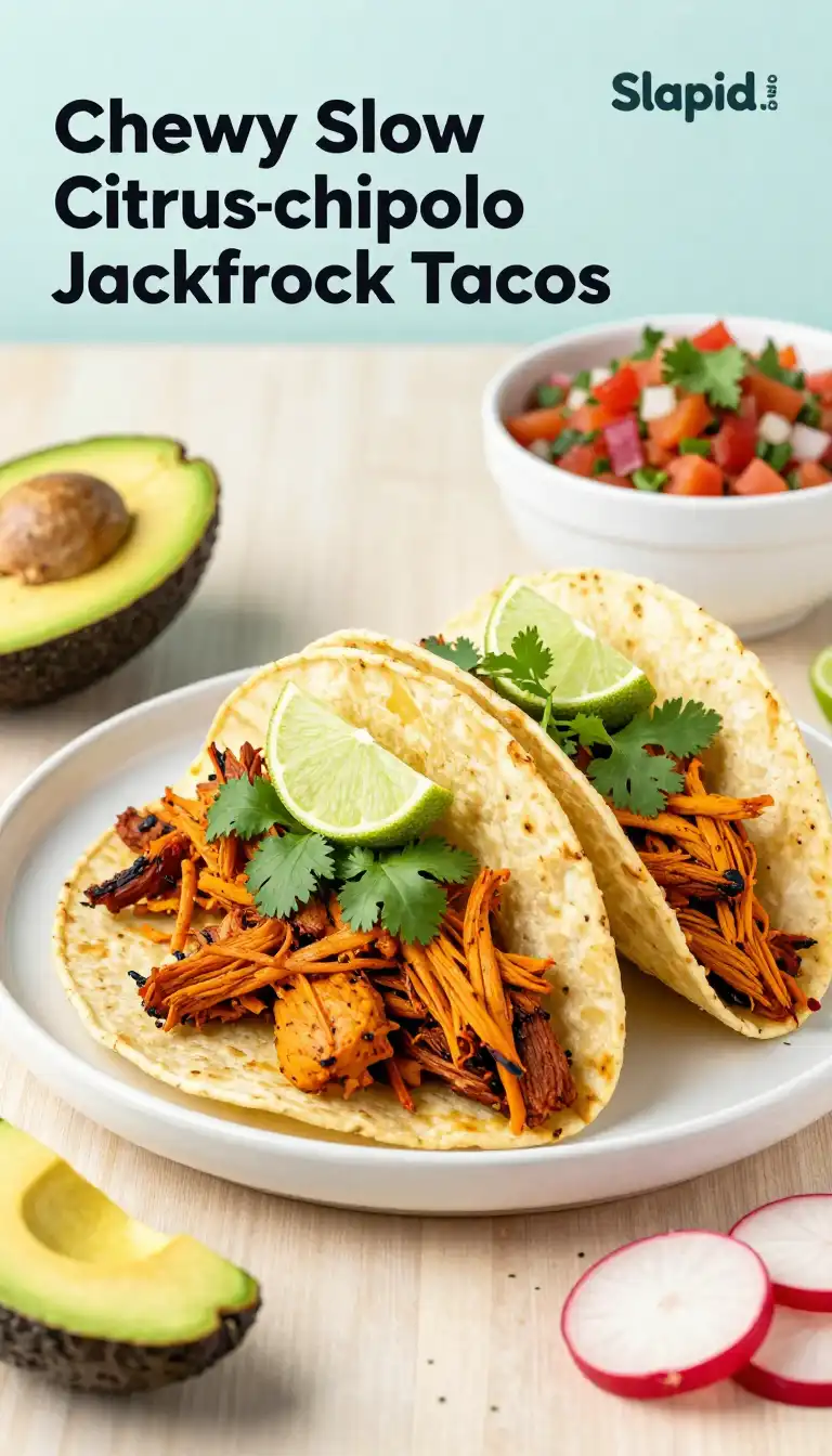 Chewy Slow Cooker Citrus-Chipotle Jackfruit Tacos: Instagram-Worthy Vegetarian