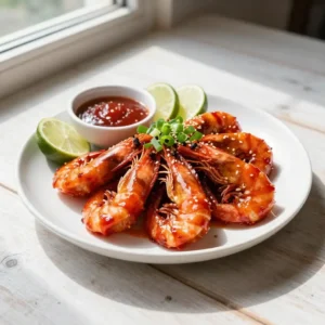 Step by step Crispy Roasted Korean Gochujang Shrimp with Sesame-Scallion Crunch (Meal Prep Crowd-Pleaser)