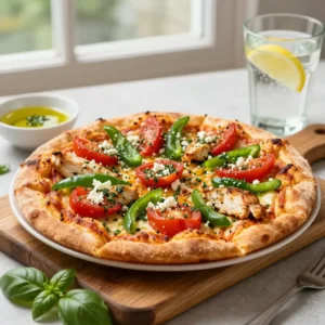 Step by step Crispy Slow Cooker Mediterranean Herb Chicken Pizza (Grandma's Sugar-Free Secret)