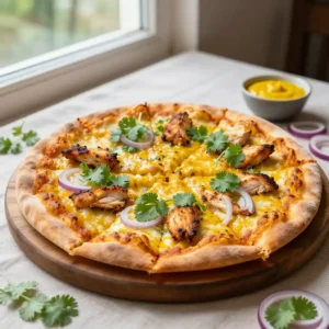 Step by step Crispy Smoked Peruvian Aji Amarillo Chicken Pizza (Budget-Friendly Meal Prep)