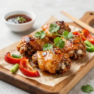 Step by step Crunchy 10-Minute Sheet Pan Vietnamese Honey-Glazed Chicken Thighs