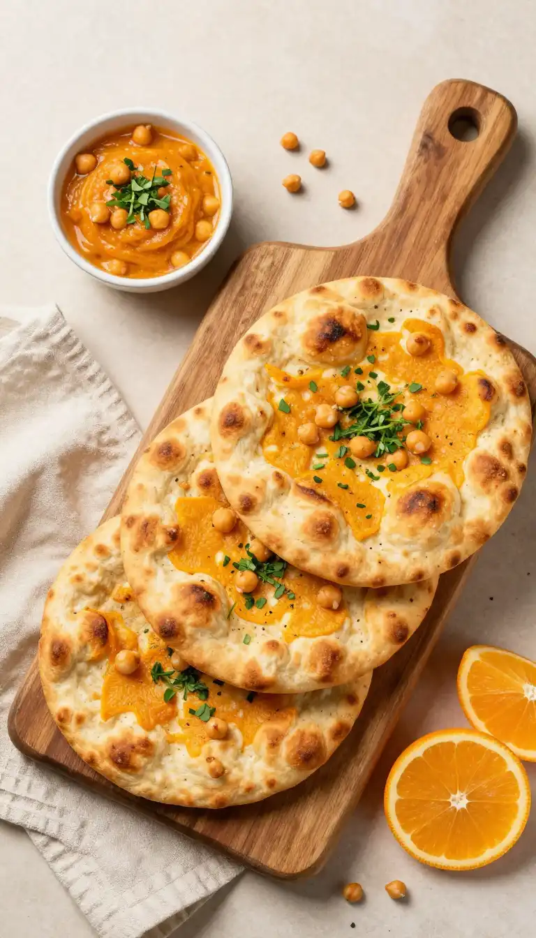 Crunchy One-Pot Moroccan Orange Blossom Chickpea Flatbreads (Vegan Crowd-Pleaser)