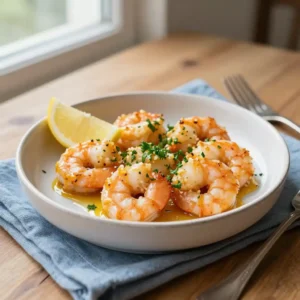 Step by step Golden Baked Garlic Butter Shrimp Scampi (Gluten-Free Italian Crowd-Pleaser)