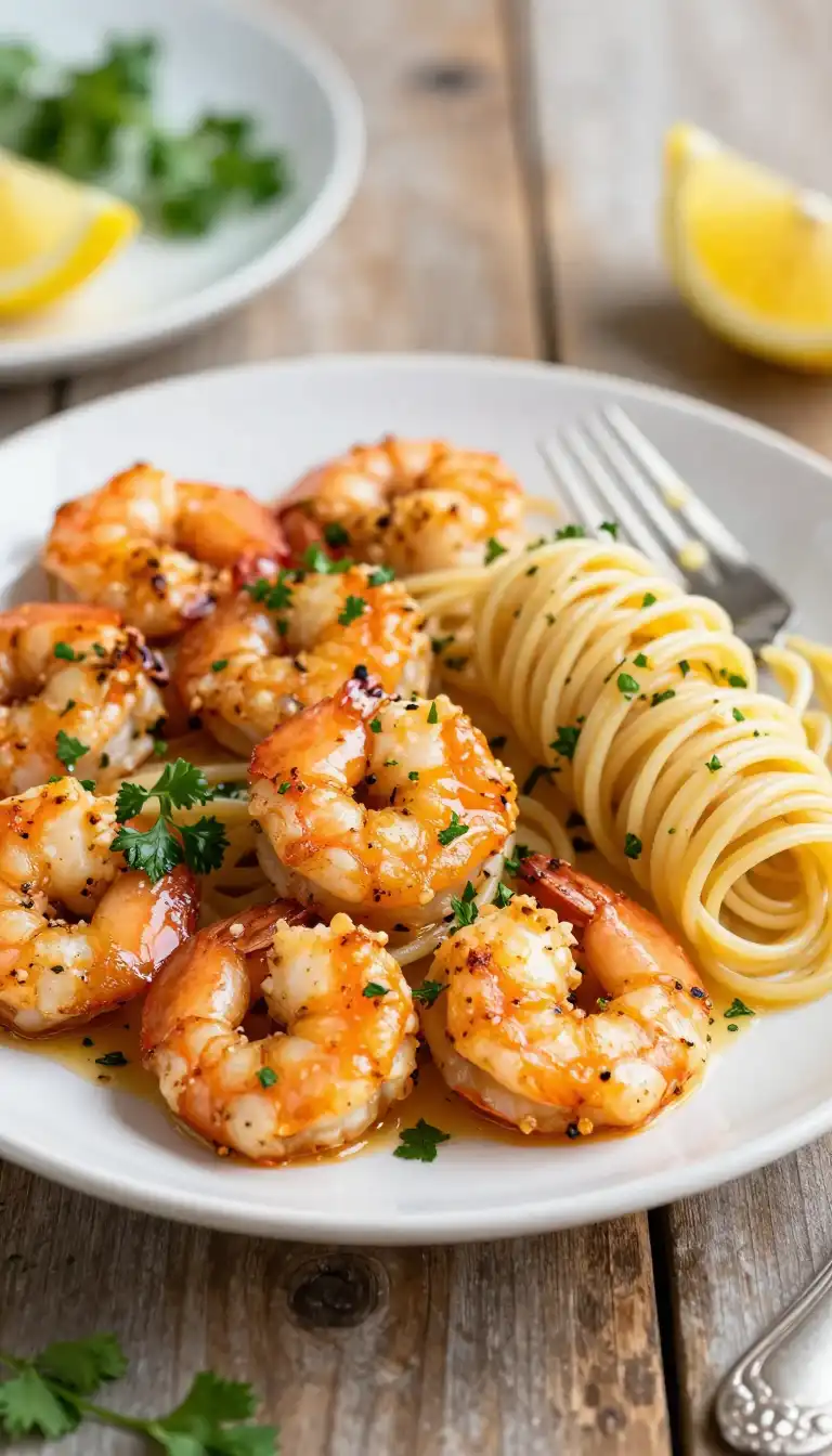 Golden Baked Garlic Butter Shrimp Scampi (Gluten-Free Italian Crowd-Pleaser)