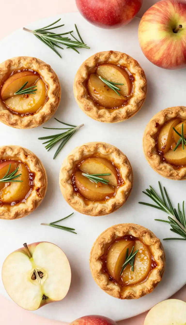 Golden Baked Savory Apple & Rosemary Tartlets (Whole30 Crowd-Pleaser)