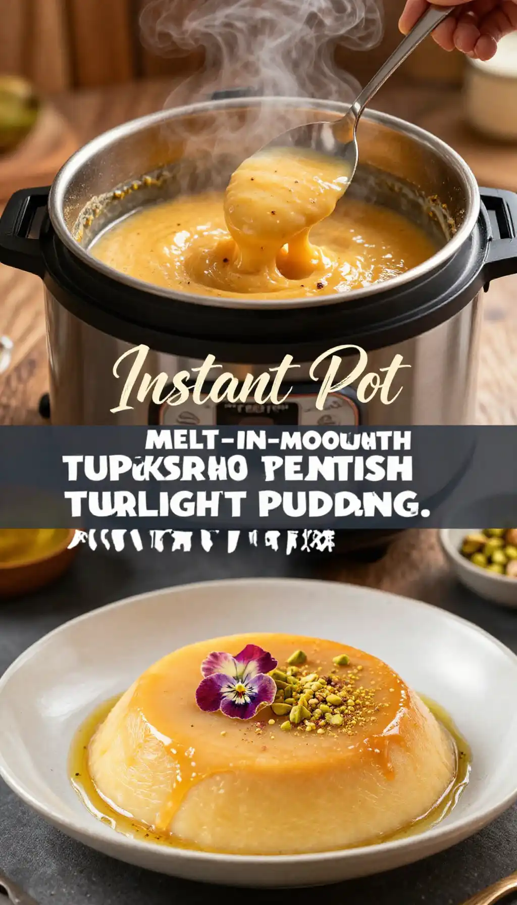 Instant Pot Melt-in-Mouth Peppery Rosewater Turkish Delight Pudding pinterest pin