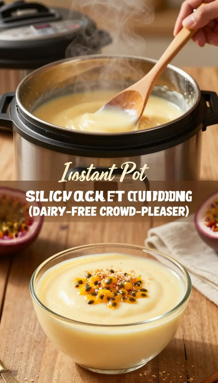 Instant Pot Silky Passion Fruit Coconut Pudding (Dairy-Free Crowd-Pleaser)