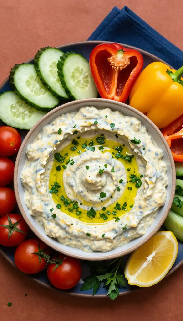 One-Pot Silky Roasted Eggplant Dip with Zesty Lemon-Herb Drizzle