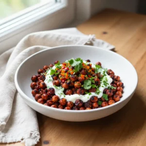 Step by step Pressure Cooker Charred Harissa Chickpea Bowls with Zesty Pepper Relish