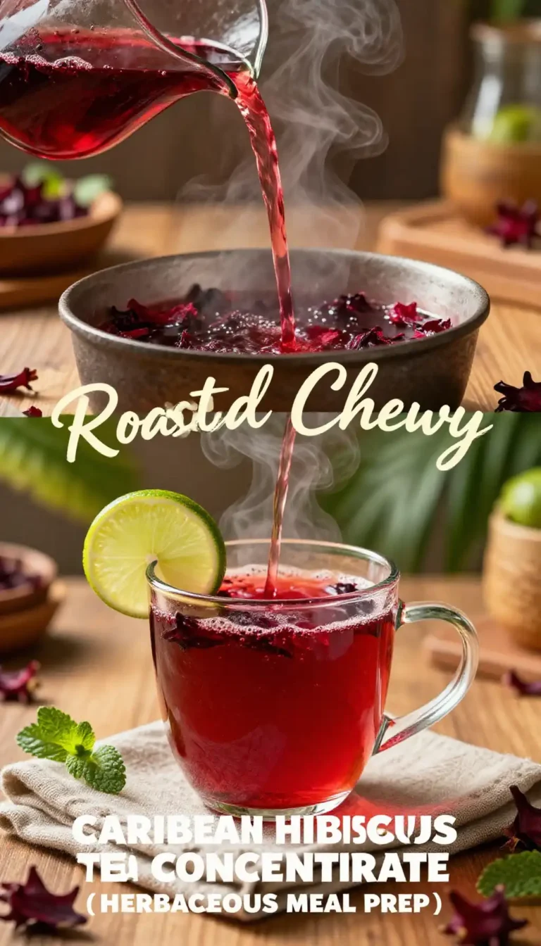 Roasted Chewy Caribbean Hibiscus Tea Concentrate (Herbaceous Meal Prep)
