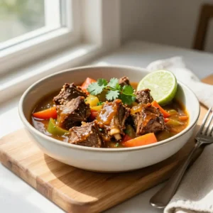 Step by step Slow Cooker Creamy Caribbean Sugar-Free Honey-Glazed Lamb Stew