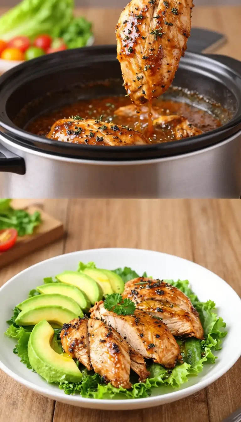 Slow Cooker Tender Herbed French Bistro Keto Chicken Salad