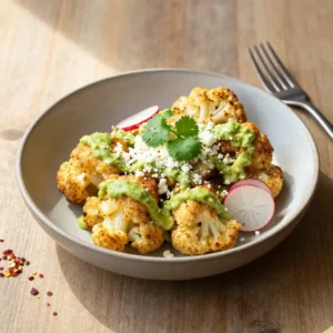 Step by step Smoked Golden Umami-Packed Mexican Cauliflower 'Pasta' (Low-Calorie)