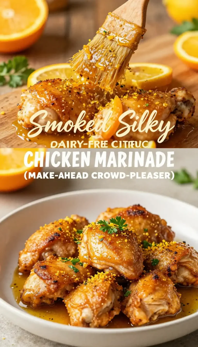Smoked Silky Dairy-Free Citrus Chicken Marinade (Make-Ahead Crowd-Pleaser)