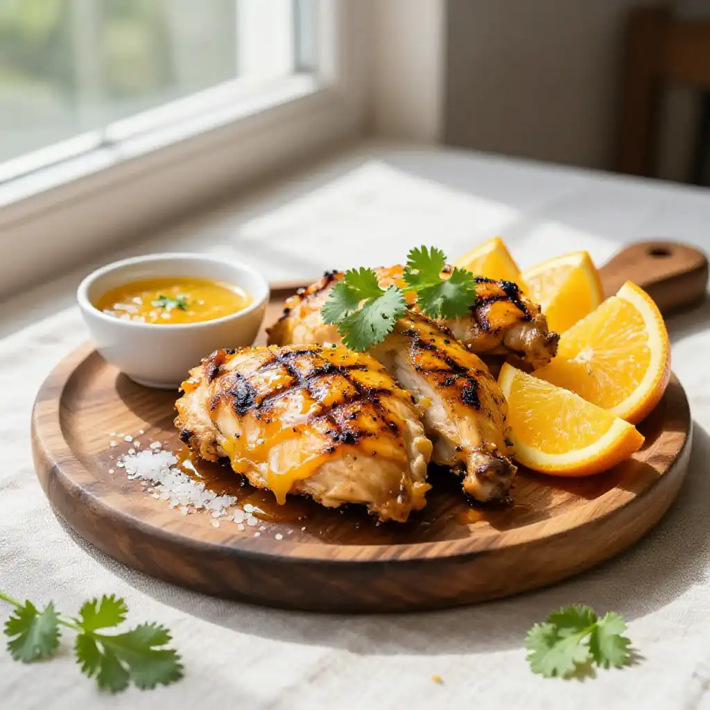 Smoked Silky Dairy-Free Citrus Chicken Marinade (Make-Ahead Crowd-Pleaser) plated dish