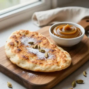 Step by step Stovetop Caramelized Cardamom Flatbread with Zesty Date Butter