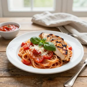 Step by step Creamy Tomato Basil Pasta with Grilled Chicken