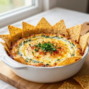 Step by step Easy Baked Spinach Artichoke Dip with Cream Cheese