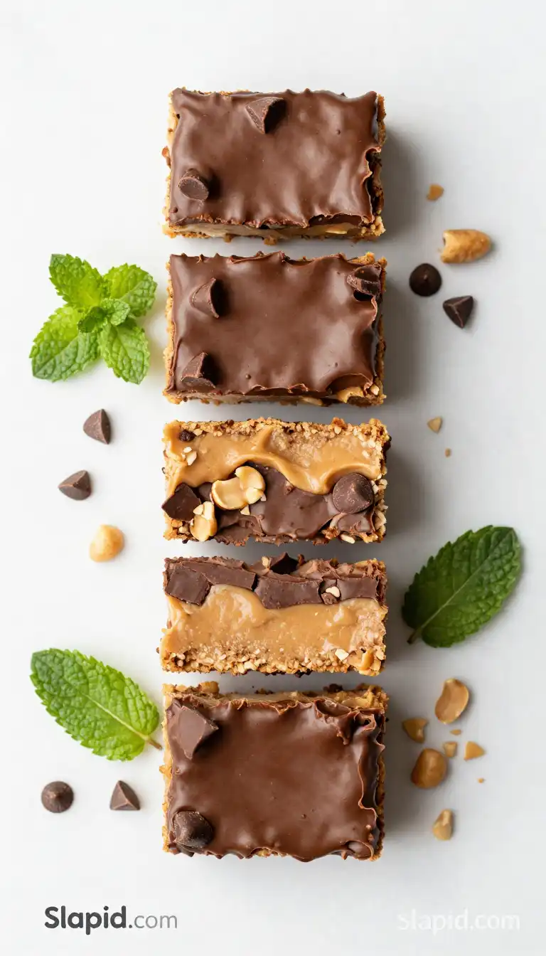 Easy No-Bake Peanut Butter Chocolate Chip Bars Recipe - Desserts & Sweets Recipe | Slapid