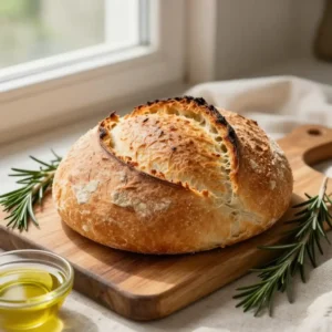 Step by step Easy No-Knead Artisan Dutch Oven Bread Recipe