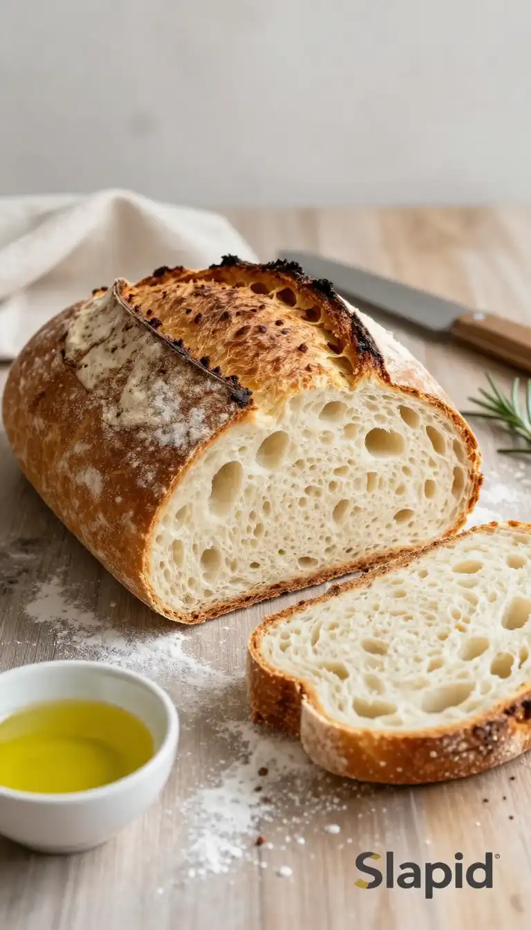 Easy No-Knead Artisan Dutch Oven Bread Recipe - Bread & Baking Recipe | Slapid