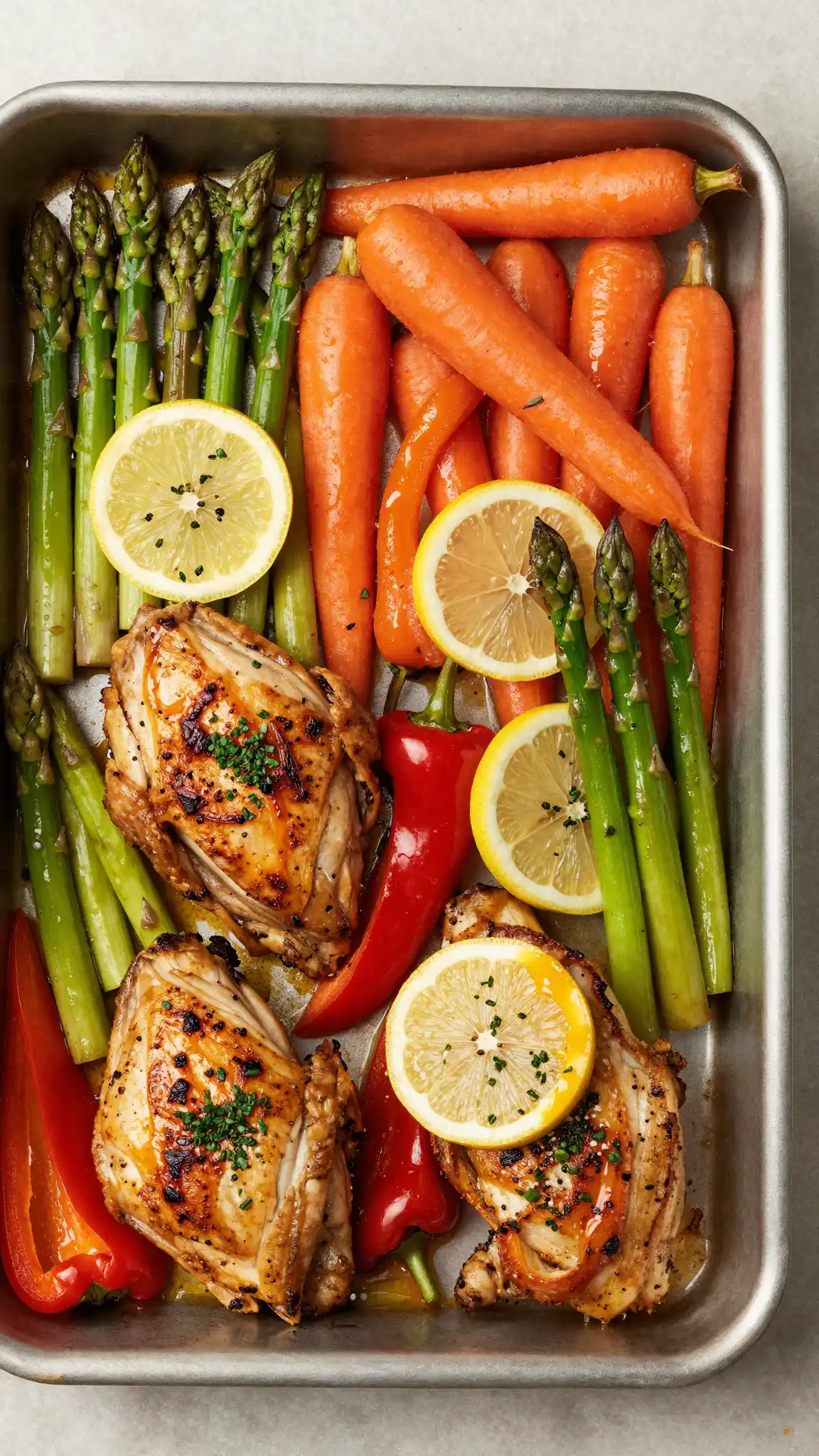 Easy Sheet Pan Lemon Herb Chicken and Veggies - Dinner Recipes Recipe | Slapid