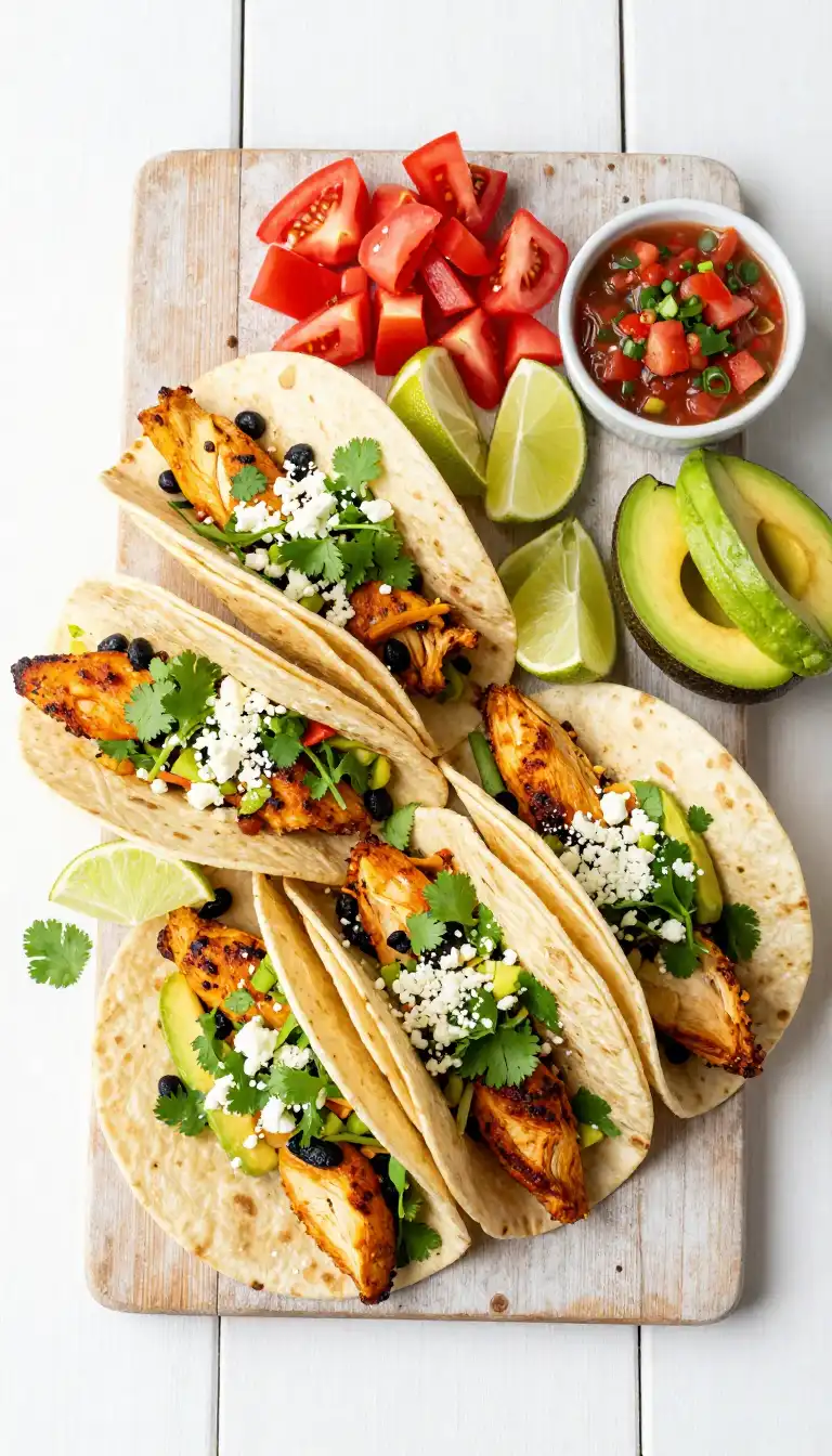 Easy Skillet Chicken and Black Bean Tacos Budget-Friendly - Budget-Friendly Meals Recipe | Slapid