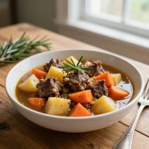 Step by step Slow Cooker Lamb Stew with Root Vegetables
