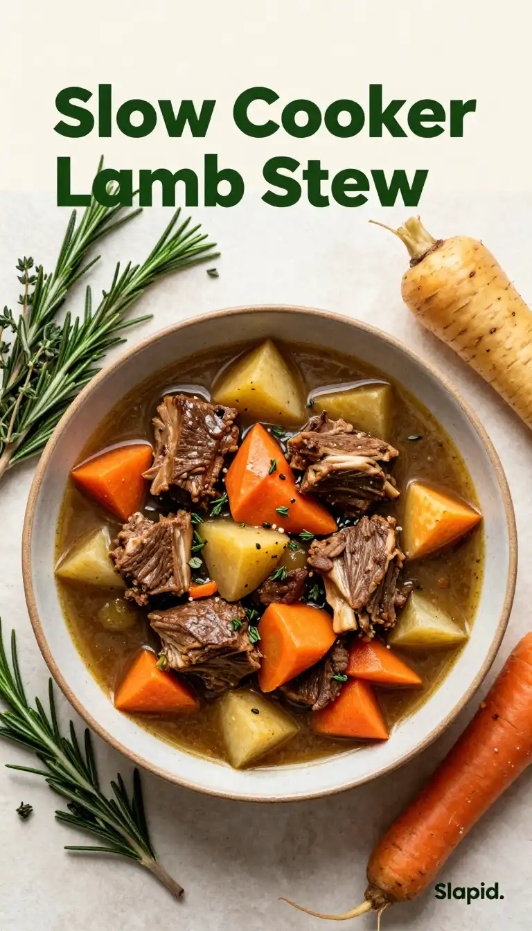 Slow Cooker Lamb Stew with Root Vegetables - Beef & Lamb Recipes Recipe | Slapid