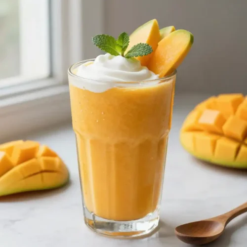 Easy 3-Ingredient Mango Yogurt Smoothie Recipe