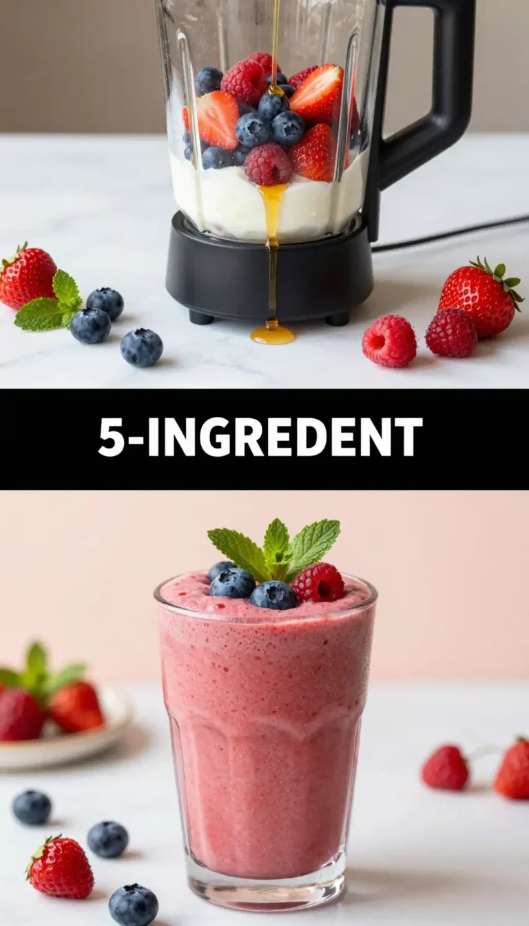 5-Ingredient Berry Blast Smoothie for Busy Mornings